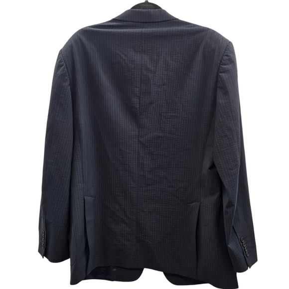 John Varvatos Sports Coat Wool Gray Striped Blazer Italy - Picture 2 of 9